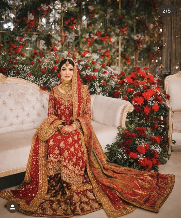 Luxury Red Bridal Lehenga