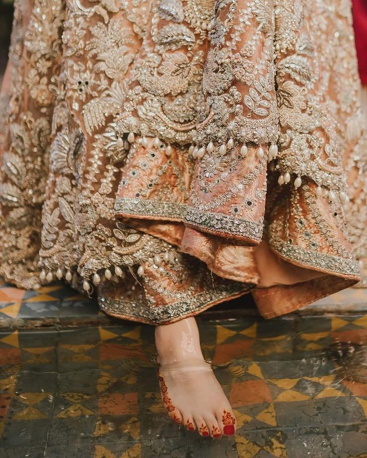 Luxury Handcrafted Soft Peach Bridal And Formal Gown